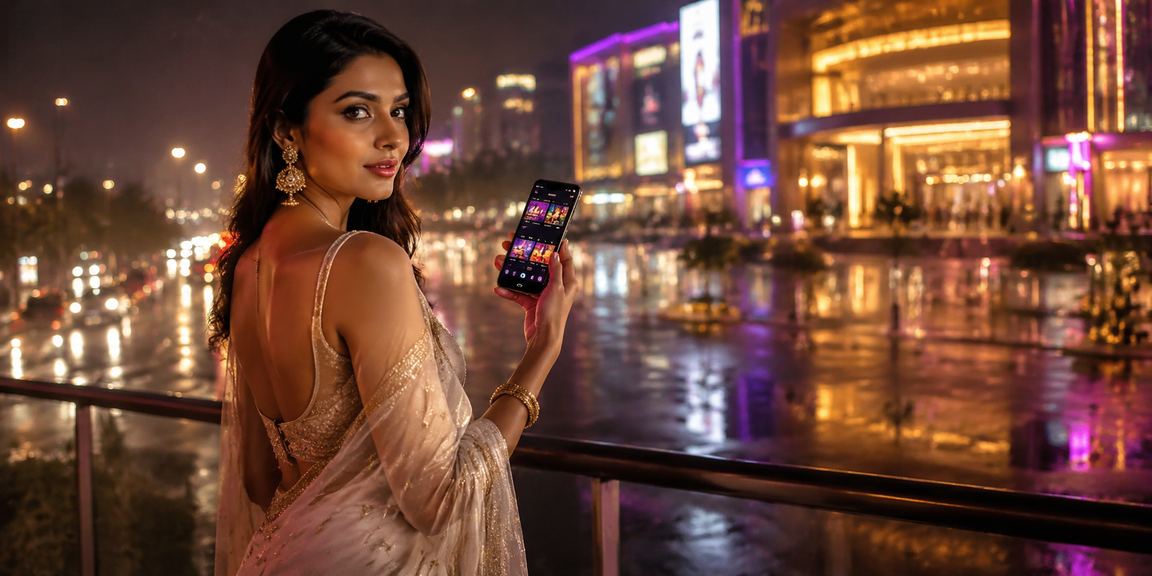 Mobile casino gameplay in Delhi setting